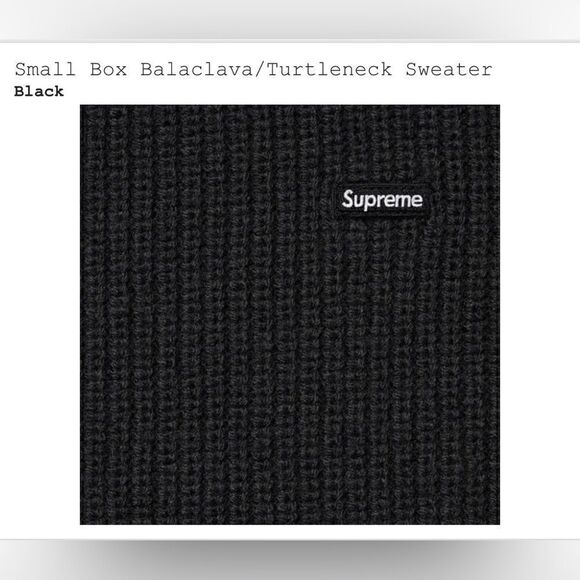 Small Box Balaclava/ Turtleneck Sweater “black” - Picture 1 of 2